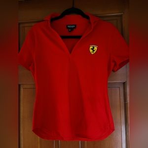 Ladies Ferrari stretch short sleeve top